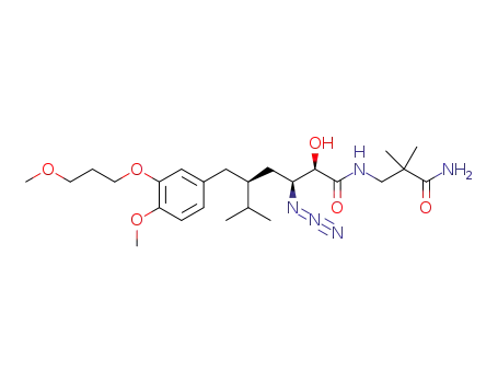 (2S,4S,5S,7S)-N-(3-amino-2,2-dimethyl-3-oxopropyl)-5-azido-4-hydroxy-2-isopropyl-7-[4-methoxy-3-(3-methoxypropoxy)benzyl]-8-methylnonanamide