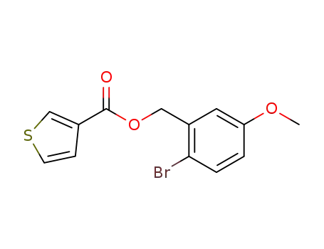 2-bromo-5-methoxybenzyl thiophene-3-carboxylate