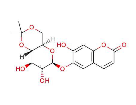 6-O-esculetinyl 4',6'-di-O-isopropylidene-β-D-glucopyranoside