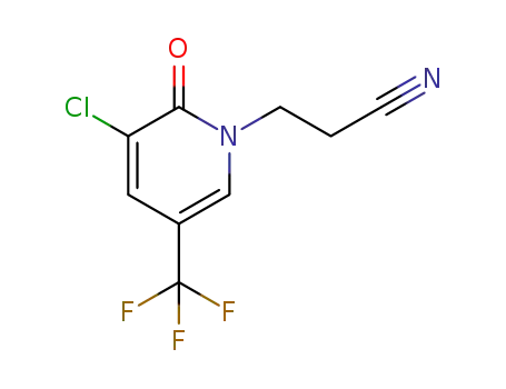 3-(3-chloro-2-oxo-5-(trifluoromethyl)pyridin-1(2H)-yl)propanenitrile