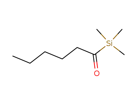 Molecular Structure of 63578-18-7 (1-(trimethylsilyl)hexan-1-one)