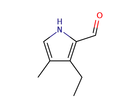 Molecular Structure of 32928-30-6 (1H-Pyrrole-2-carboxaldehyde, 3-ethyl-4-methyl-)