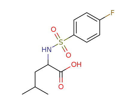 N-p-fluoro-benzenesulfonyl-D-leucine