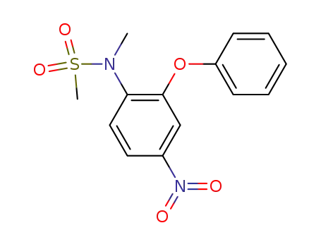 Molecular Structure of 51765-67-4 (Methanesulfonamide, N-methyl-N-(4-nitro-2-phenoxyphenyl)-)