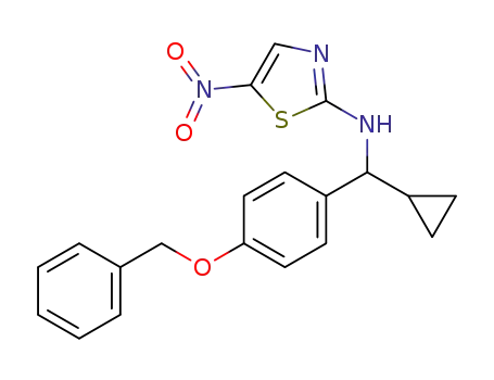 N-[{4-(benzyloxy)phenyl}(cyclopropyl)methyl]-5-nitrothiazol-2-amine