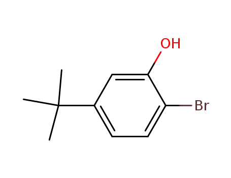 Molecular Structure of 20942-68-1 (2-bromo-5-(tert-butyl)phenol)