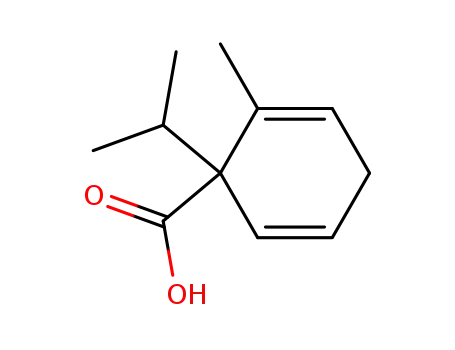 Molecular Structure of 31689-42-6 (2,5-Cyclohexadiene-1-carboxylic acid, 2-methyl-1-(1-methylethyl)-)