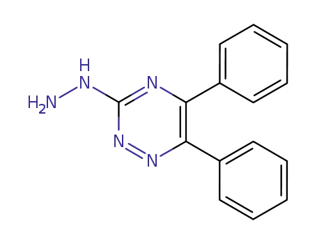 Molecular Structure of 21383-24-4 (3-Hydrazino-5,6-diphenyl-1,2,4-triazine)