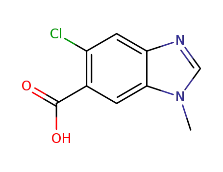 5-chloro-1-methyl-1H-benzimidazole-6-carboxylic acid