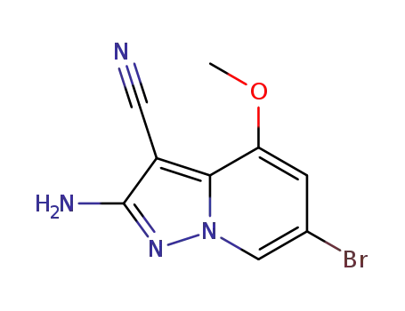 2-amino-6-bromo-4-methoxypyrazolo[1,5-a]pyridine-3-carbonitrile