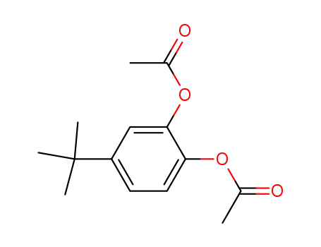 Molecular Structure of 80869-94-9 (ACETIC ACID 2-ACETOXY-4-TERT-BUTYLPHENYL ESTER)