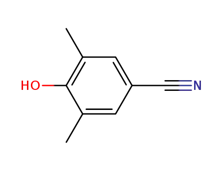 Molecular Structure of 4198-90-7 (3,5-Dimethyl-4-hydroxybenzonitrile)