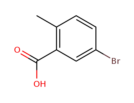 Molecular Structure of 79669-49-1 (5-Bromo-2-methylbenzoic acid)