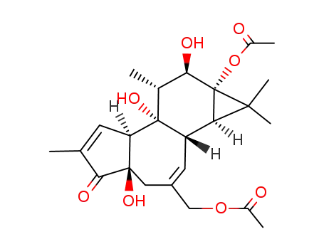 Molecular Structure of 41621-85-6 (PHORBOL 13,20-DIACETATE)
