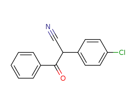 Molecular Structure of 5415-05-4 (2-(4-chlorophenyl)-3-oxo-3-phenylpropanenitrile)