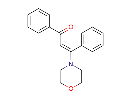 Molecular Structure of 70008-81-0 (2-Propen-1-one, 3-(4-morpholinyl)-1,3-diphenyl-, (2E)-)