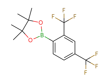 Molecular Structure of 1073353-65-7 (2,4-Bis(trifluoromethyl)benzeneboronic acid pinacol ester)