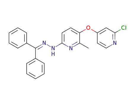 3-((2-chloropyridin-4-yl)oxy)-6-(2-(diphenylmethylene)hydrazinyl)-2-methylpyridine