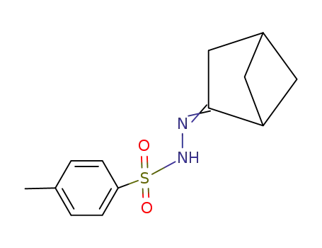 Molecular Structure of 62708-51-4 (Benzenesulfonic acid, 4-methyl-, bicyclo[2.1.1]hex-2-ylidenehydrazide)