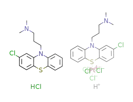 chlorpromazine chlorpromazinehydrochloridepentachloridoplatinate(IV)