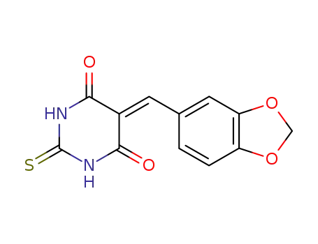 4,6-Dihydroxy-5-piperonylidene-2(5H)-pyrimidinethione cas  74051-76-6