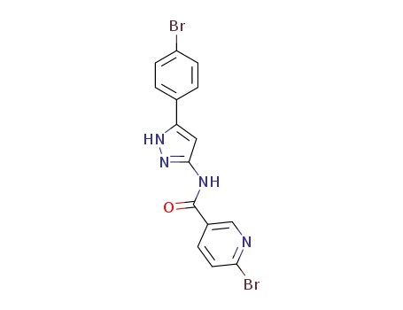 6-bromo-N-(5-(4-bromophenyl)-1H-pyrazol-3-yl)nicotinamide
