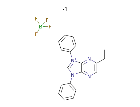 5-ethyl-1,3-diphenylimidazo[4,5-b]pyrazin-3-ium tetrafluoroborate
