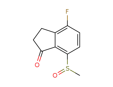 4-fluoro-7-methylsulfinyl-indan-1-one
