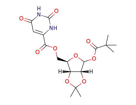 1'-O-pivaloyl-2',3'-O-isopropylidene-5'-O-orotyl-D-ribofuranoside