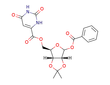 1'-O-benzoyl-2',3'-O-isopropylidene-5'-O-orotyl-D-ribofuranoside