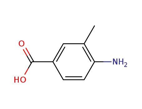 Molecular Structure of 2486-70-6 (4-Amino-3-methylbenzoic acid)