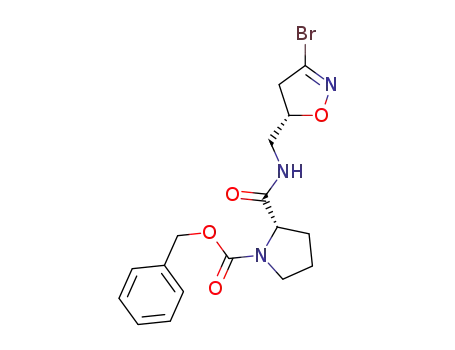 (S)-benzyl 2-((((S)-3-bromo-4,5-dihydroisoxazol-5-yl)methyl)carbamoyl)pyrrolidine-1-carboxylate