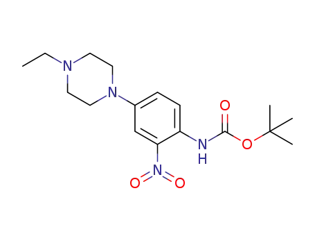tert-butyl (4-(4-ethylpiperazin-1-yl)-2-nitrophenyl)carbamate