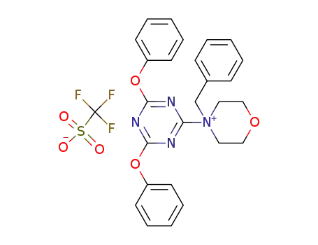 4-(4,6-diphenoxy-1,3,5-triazine-2-yl)-4-benzylmorpholinium trifluoromethanesulfonate