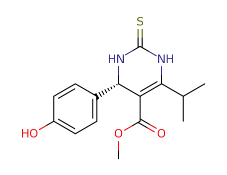 (S)-4-(4-hydroxyphenyl)-6-isopropyl-5-methoxycarbonyl-1,2,3,4-tetrahydropyrimidine-2(1H)-thione
