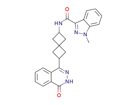 1-methyl-N-[(aS)-6-(4-oxo-3,4-dihydrophthalazin-1-yl)spiro[3.3]heptan-2-yl]-1H-indazole-3-carboxamide