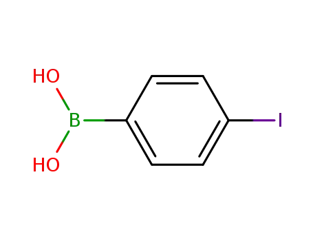 Molecular Structure of 5122-99-6 (4-Iodophenylboronic acid)