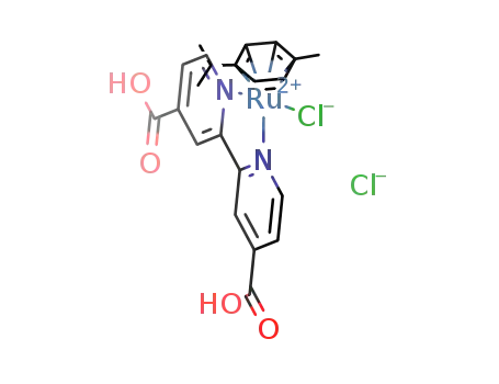 [(cymene)ruthenium(chloride)(2,2'-bipyridine-4,4'-dicarboxylic acid)](chloride)