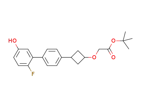 cis-tert-butyl 2-(3-(2'-fluoro-5'-hydroxy-[1,1'-biphenyl]-4-yl)cyclobutoxy)acetate