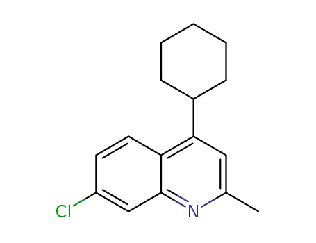 7-chloro-4-cyclohexyl-2-methylquinoline