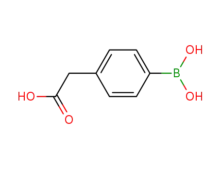 Molecular Structure of 90111-58-3 (4-CARBOXYMETHYL-PHENYLBORONIC ACID)