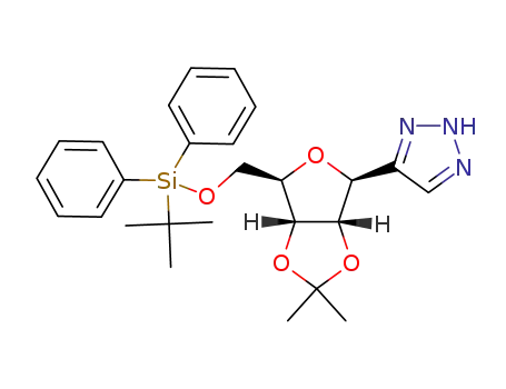 4-(5-O-(tert-butyldiphenylsilyl)-2,3-O-isopropylidene-β-D-ribosyl)-2H-1,2,3-triazole
