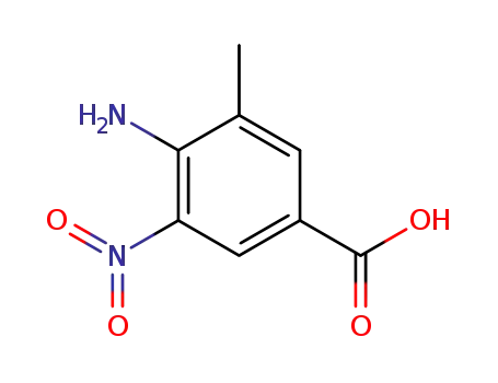 Molecular Structure of 37901-94-3 (4-amino-3-methyl-5-nitrobenzoic acid)