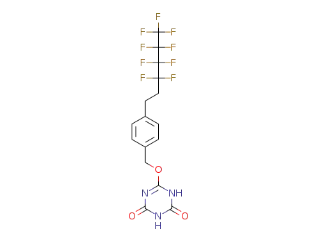 6-(4-(3,3,4,4,5,5,6,6,6-nonafluorohexyl)benzyloxy)-1,3,5-triazine-2,4(1H,3H)-dione