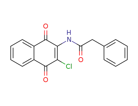 N-(3-chloro-1,4-dioxo-1,4-dihydronaphthalen-2-yl)phenylacetamide