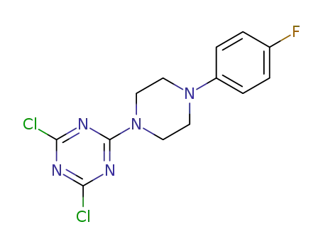 2,4-dichloro-6-[4-(4-fluorophenyl)piperazin-1-yl]-1,3,5-triazine