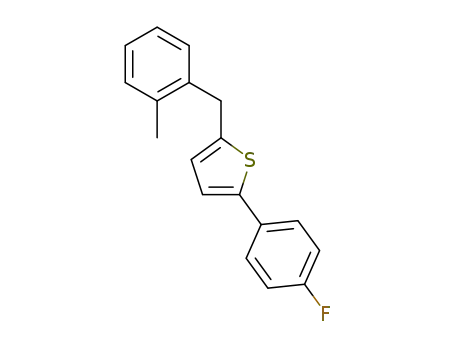 2-(4-fluoro-phenyl)-5-(2-methyl-benzyl)-thiophene
