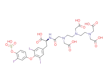 3,5-diiodo-N-[[(carboxymethyl)[2-[(carboxymethyl)[2-[bis(carboxymethyl)amino]ethyl]amino]ethyl]amino]acetyl]-O-[3-iodo-4-(sulfooxy)phenyl]-l-tyrosine
