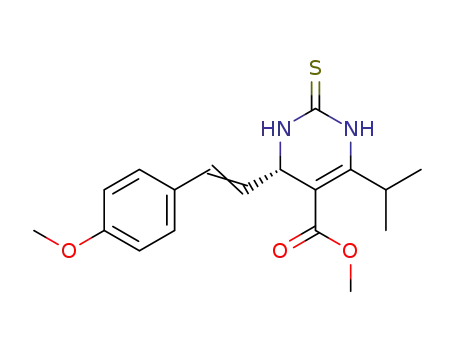 (S)-methyl 6-isopropyl-4-(4-methoxystyryl)-2-thioxo-1,2,3,4-tetrahydropyrimidine-5-carboxylate