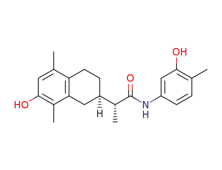 N-(3-hydroxy-4-methylphenyl)-2-(7-hydroxy-5,8-dimethyl-1,2,3,4-tetrahydronapthalen-2-yl)propanamide